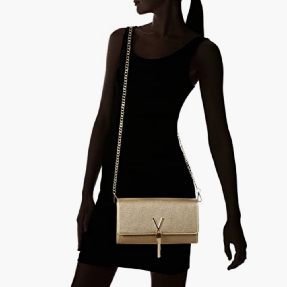 Valentino gold Clutch NWT